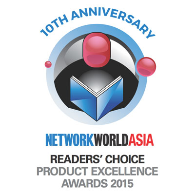 NetworkWorld Asia Readers' Choice Product Excellence Award 2015