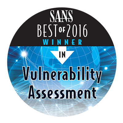 SANS Best of 2016 Winner in Vulnerability Assessment